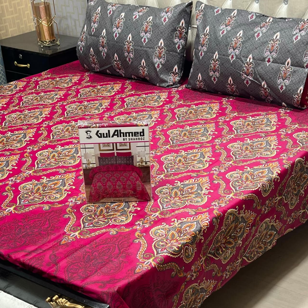 Gift Pack Bedsheet – 3-Piece Full Printed, King Size (Cotton Mix)