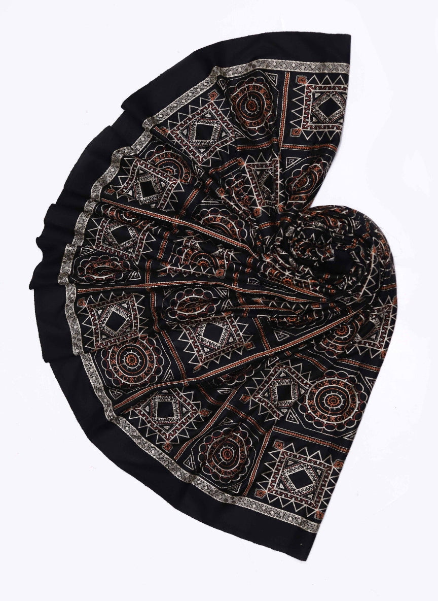 Premium Organza Chikan Kari Embroidered Dress