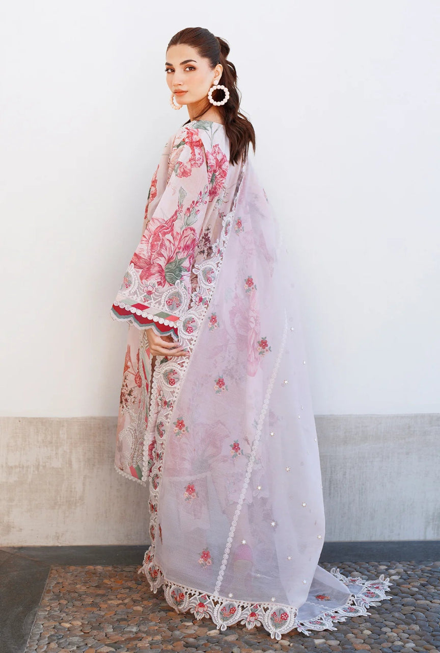 Women Unstitched— Digital Linen 3-Piece &cutwork embroidery