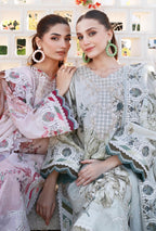 Women Unstitched— Digital Linen 3-Piece &cutwork embroidery