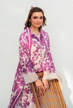 Women Unstitched— Digital Linen 3-Piece & cutwork embroidery