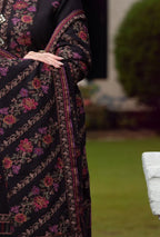 3PC Embroidered Shirt With Heavy Embroidered Dhanak Shawl