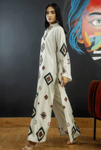 Stitched 2 Piece Printed Shirt & Trouser Set – Premium Grip Fabric