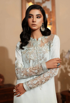 Luxury Charmuse Silk Embroidered 3-Piece Suit with Digital Printed Dupatta