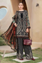 Digital Printed Slub Khaddar 3-Piece Winter Suit — Airjet Quality