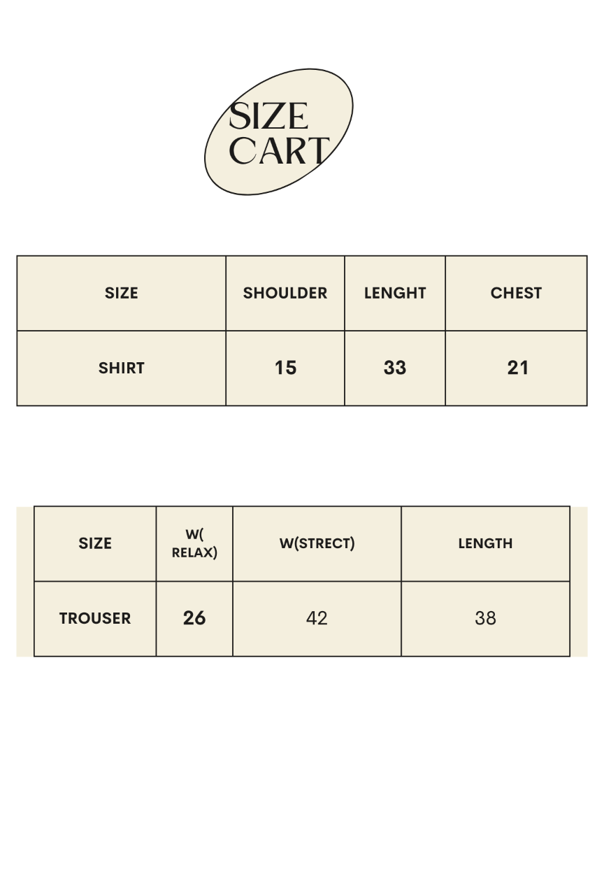 Stitched 2 Piece Printed Shirt & Trouser – Premium Grip Fabric | Standard Size