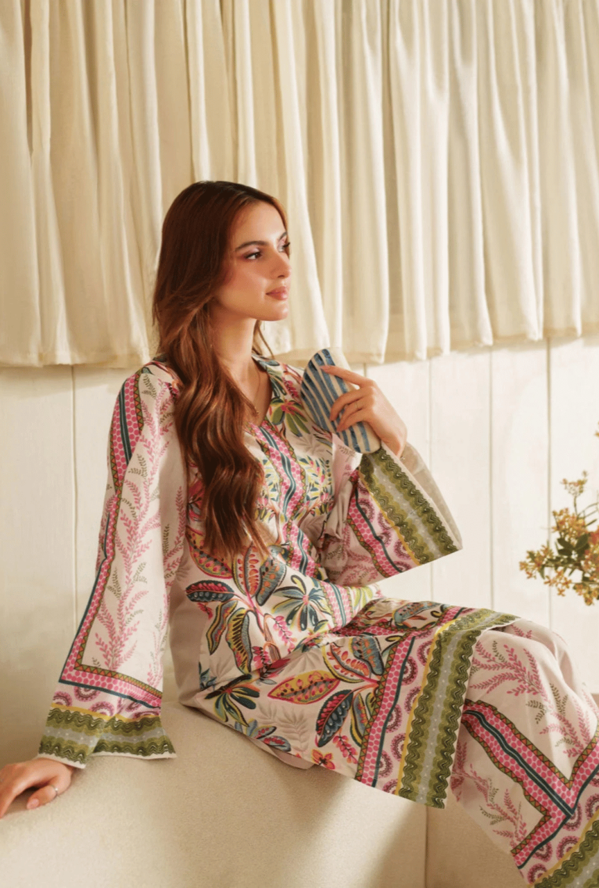 New Arrival Stitched 2 Piece Printed Shirt & Trouser Set – Premium Grip