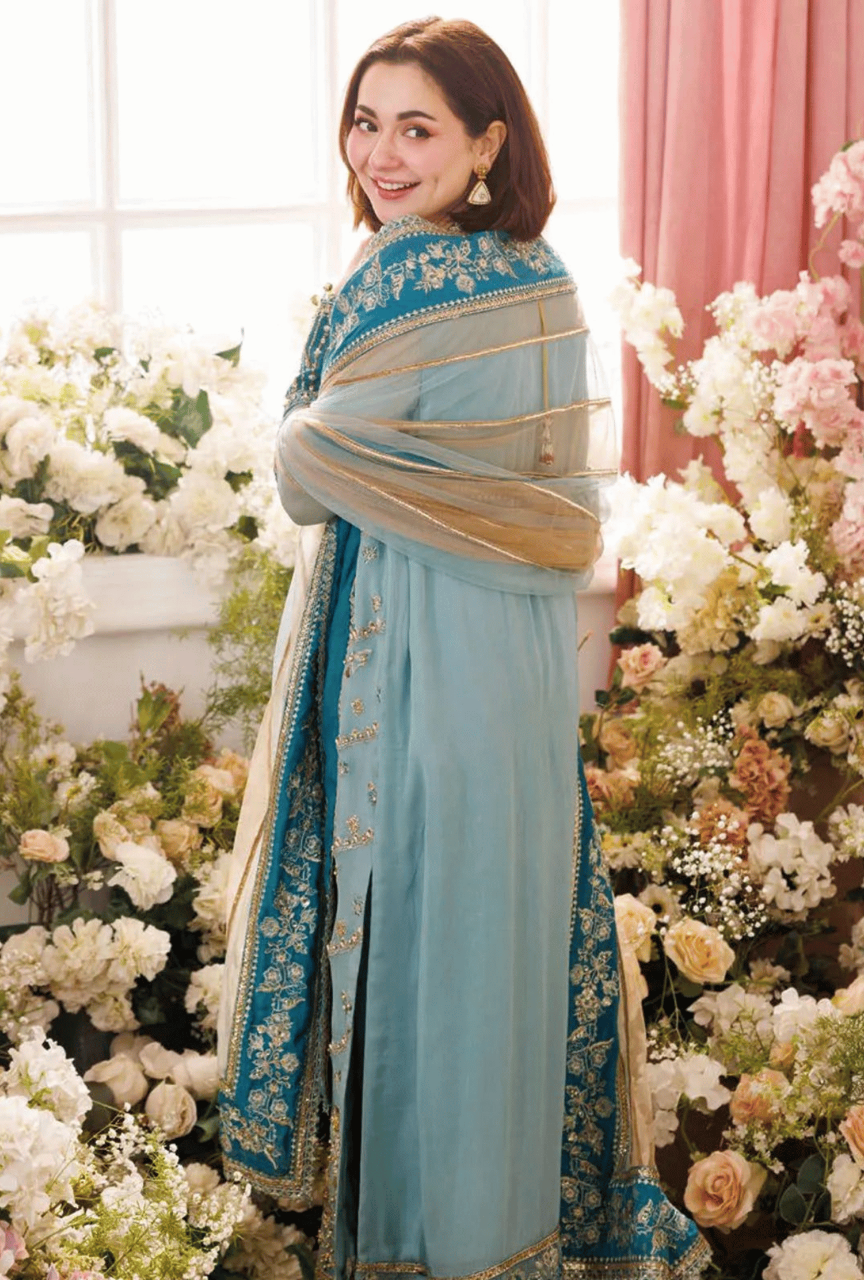 Premium Chiffon Embroidered Suit with Ada Work & Ready-to-Wear Net Dupatta