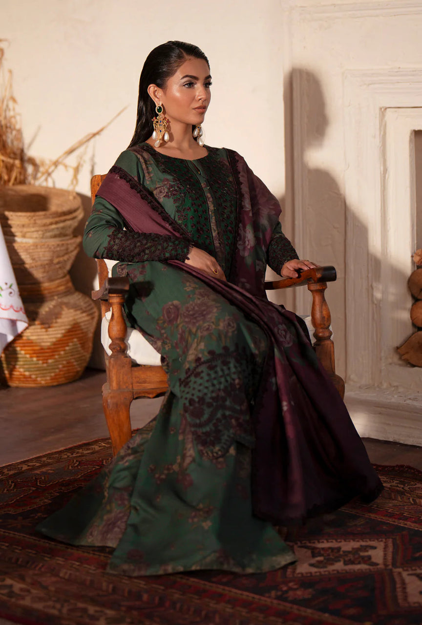 Women Unstitched— Digital Linen 3-Piece & cutwork embroidery