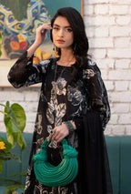 Women Unstitched— Digital Linen 3-Piece &cutwork embroidery