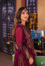 Chiffon Embroidered Unstitched Luxury Chiffon 3 PC