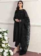 Chiffon 3PC Suit with Embroidered Organza Dupatta