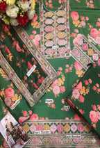 Most Hit 3-Piece Digital Shamoz Silk Suit | Heavy Embroidered Edition