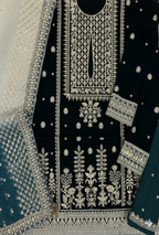 Velvet Wedding 2024 — Luxury Heavy Embroidered 3-Pc