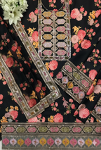 Most Hit 3-Piece Digital Shamoz Silk Suit | Heavy Embroidered Edition