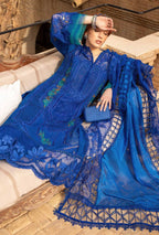 Unstitched 3 Piece Fully Embroidered Chickan Kari Lawn Suit With Embroidered Organza Dupatta