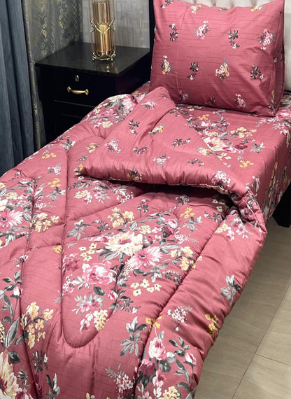 3-Piece Vicky Razayi Set – Single Bed Comforter with Bedsheet & Pillow