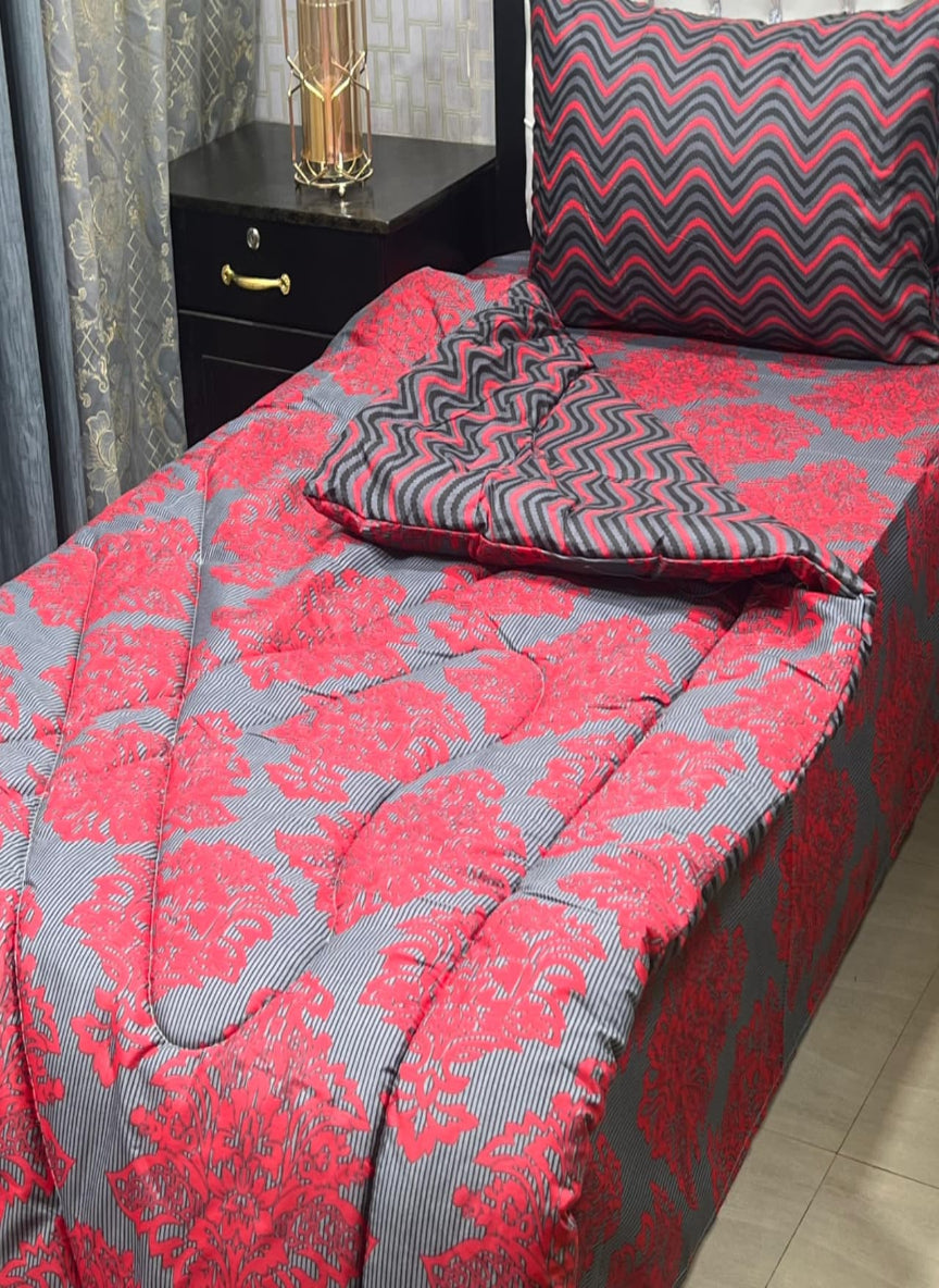 3-Piece Vicky Razayi Set – Single Bed Comforter with Bedsheet & Pillow