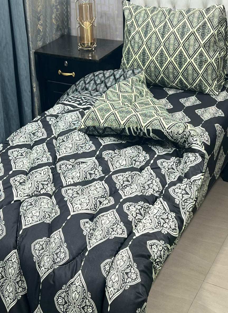 3-Piece Vicky Razayi Set – Single Bed Comforter with Bedsheet & Pillow