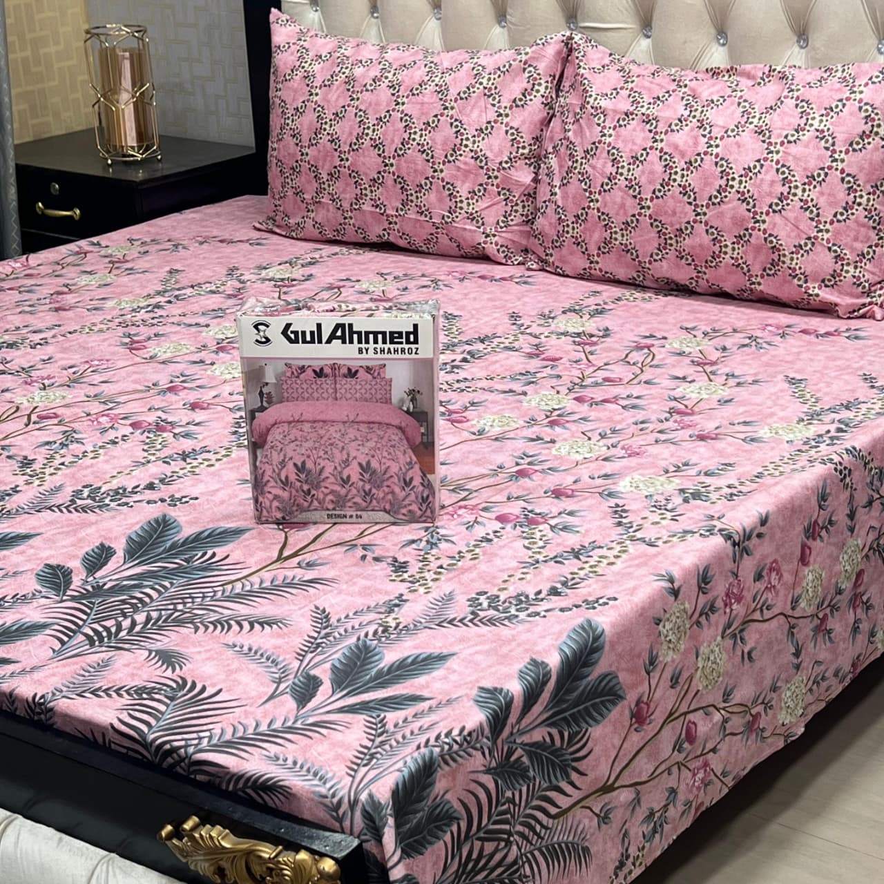Gift Pack Bedsheet – 3-Piece Full Printed, King Size (Cotton Mix)