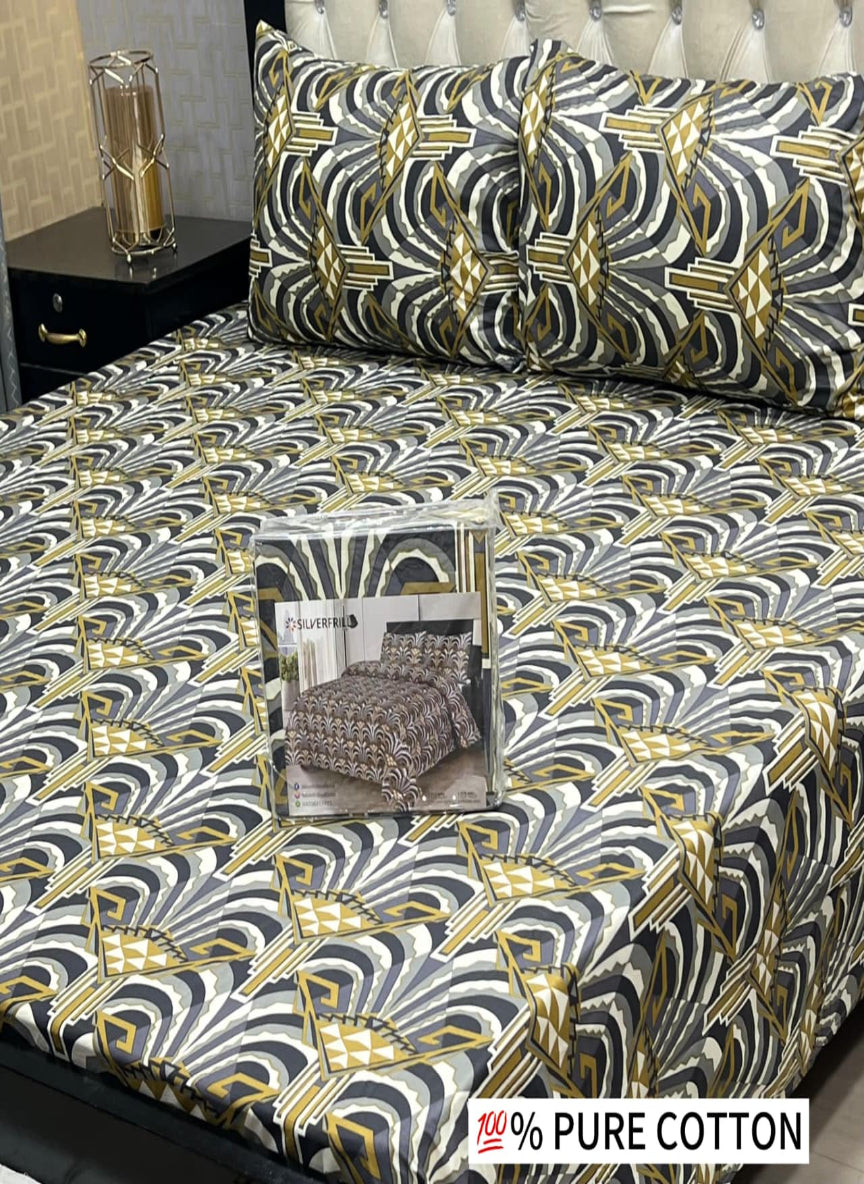 Pure Cotton 5-Piece Bedsheet Set – Premium Quality, Guaranteed Color & Fabric