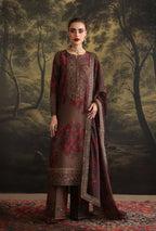 Premium Heavy Embroidered Silk 3-Piece Suit
