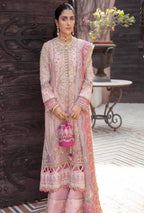 Luxury Embroidered Organza 3-Piece Suit with Stone Work & Tassel Detailing