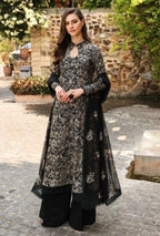 Luxury Embroidered Dhanak 3-Piece Unstitched Winter Suit with Heavy Shawl