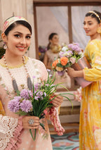 3 Piece Unstitched Heavy Embroidered Chickan Kari Lawn Suit ( Printed Polly Lawn Dupatta )