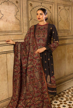 Women unstitched -3PC Dhanak Embroidered Suit