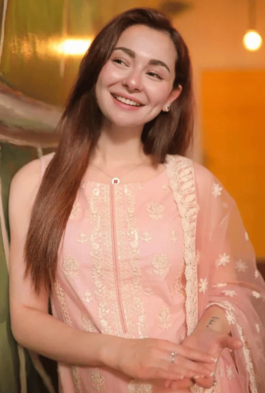 3PC Embroidered Lawn Suit With Embroidered Organza Dupatta With Pallu