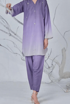 3 Piece Unstitched Digital Printed Silk Suit