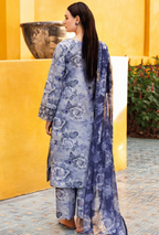 Premium Khaddar Digital Printed Suit with Heavy Embroidered Organza Patches