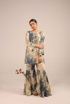 3 Piece Unstitched Digital Printed Silk Suit