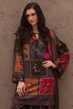 3 Piece Unstitched Digital Printed Silk Suit