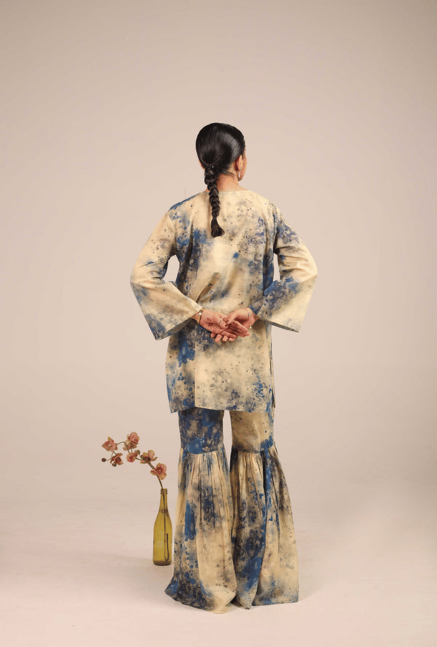 3 Piece Unstitched Digital Printed Silk Suit