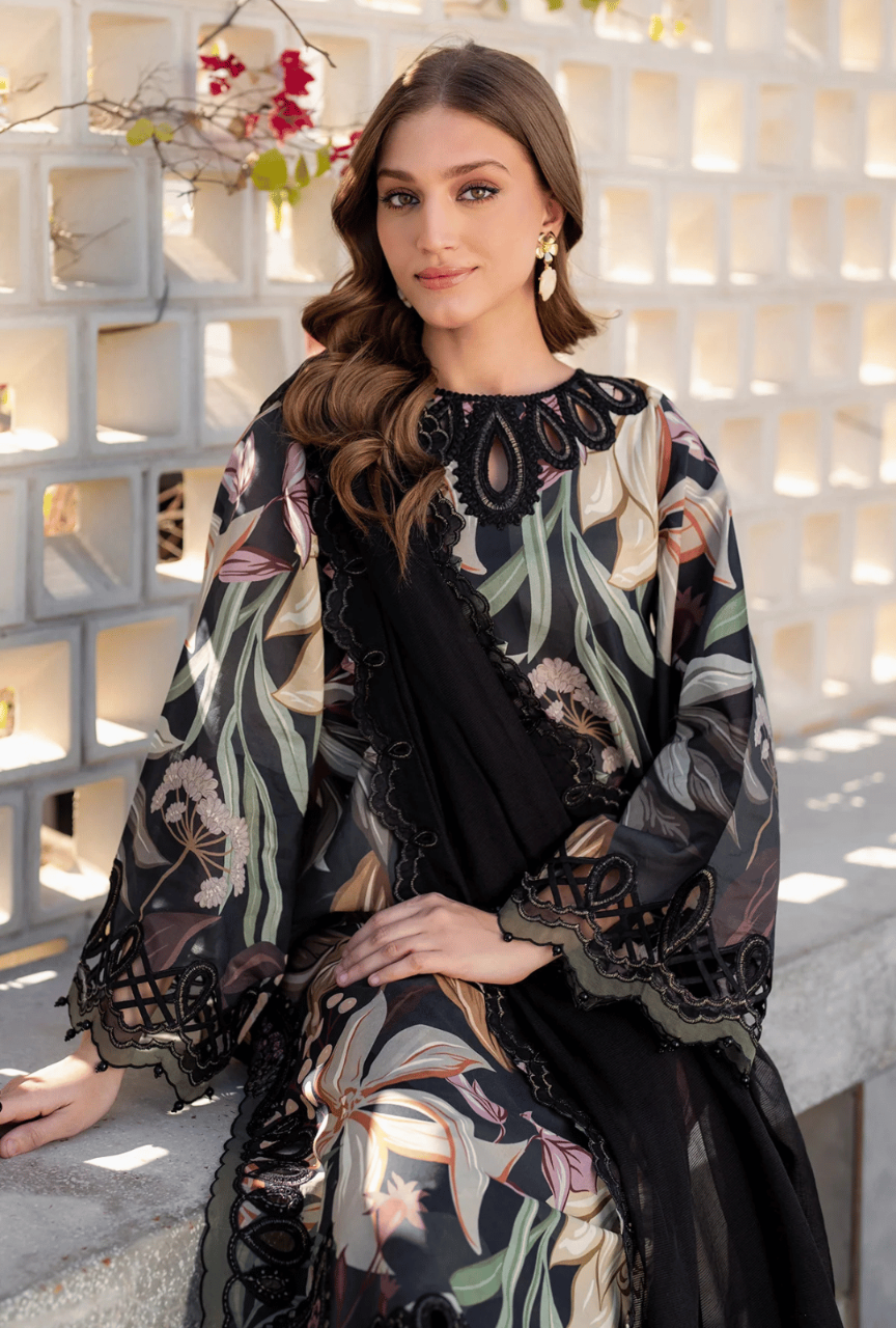 Digital Printed Slub Khaddar 3-Piece — Airjet Quality