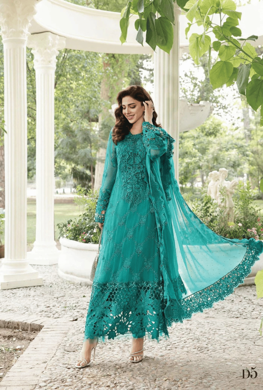 Unstitched Embroidered Chiffon Suit"24