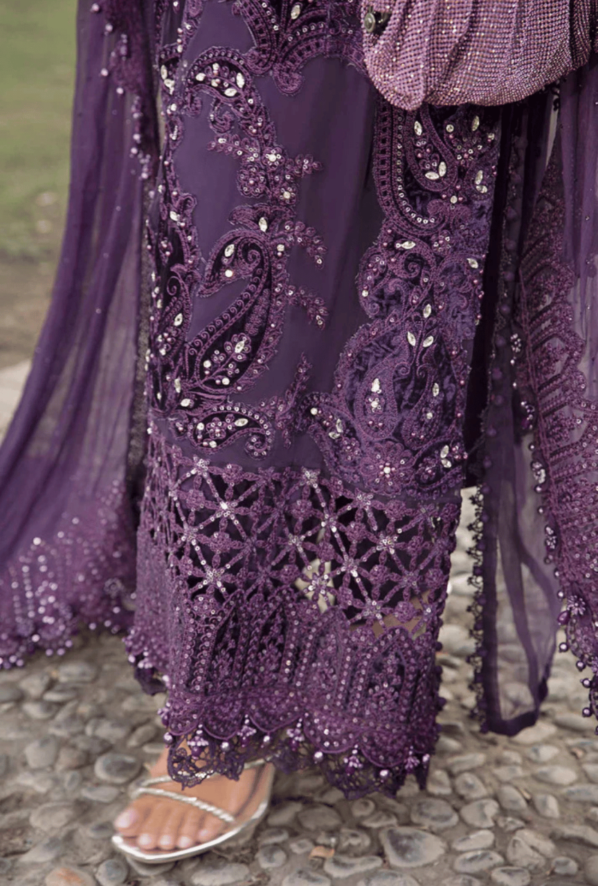 Unstitched Embroidered Chiffon Suit"24