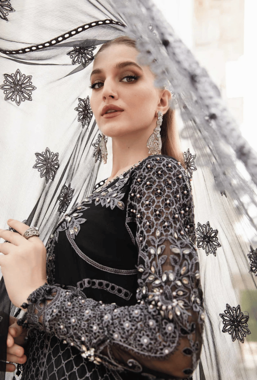 Unstitched Embroidered Chiffon Suit"24