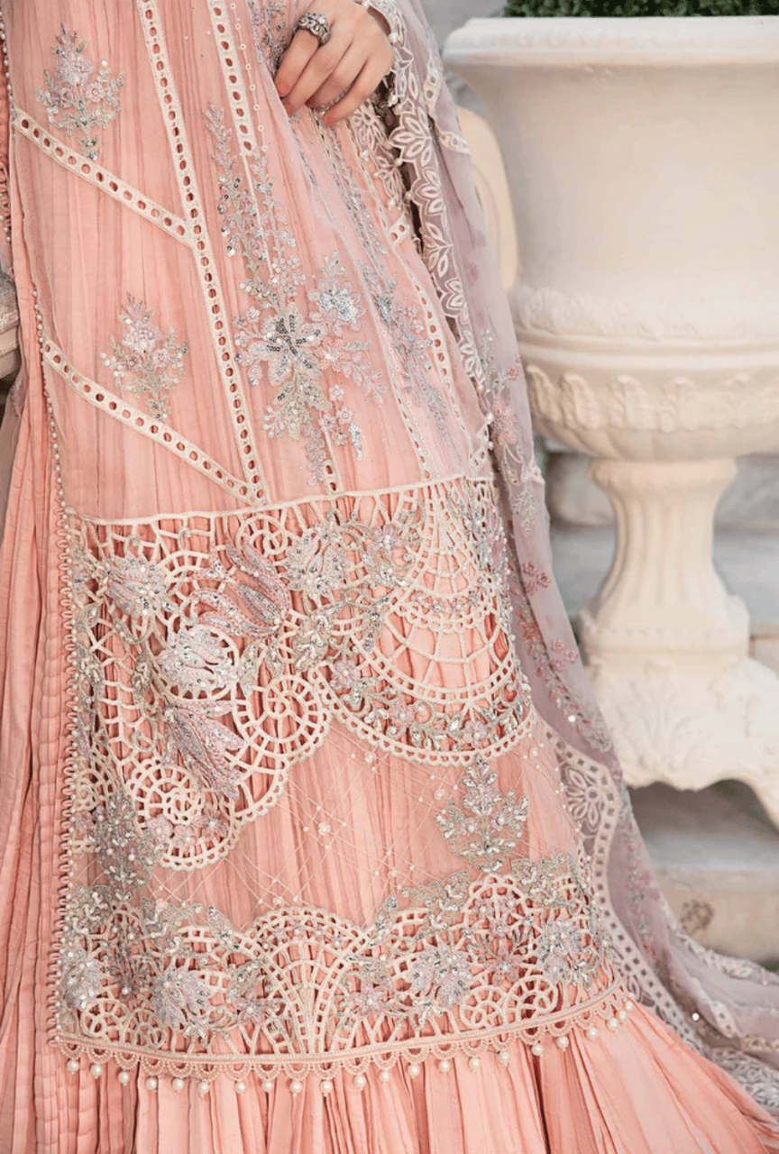 Unstitched Embroidered Chiffon Suit"