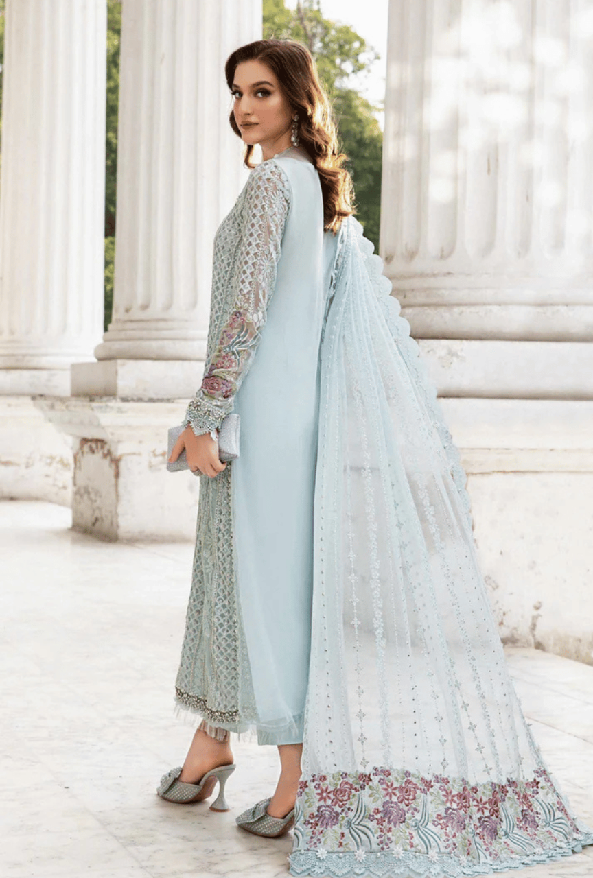 Unstitched Embroidered Chiffon Suit"24