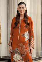 Digital Printed 3 Piece Shamooz Silk Suit – Shirt, Trouser & Dupatta (Unstitched)