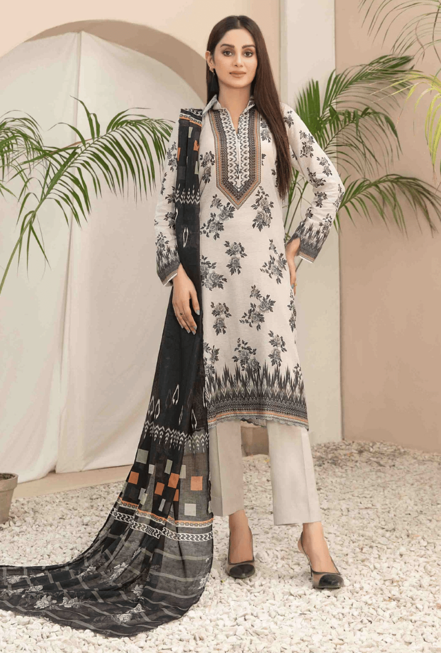 Khaddar — Embroidered 3-Piece Unstitched