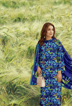 Linen 3-Piece — Printed Shirt, Dupatta & Trouser (Unstitched)