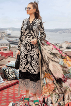 Unstitched 3 Piece Digital Printed Khaddar Suit With Printed Khaddar Dupatta