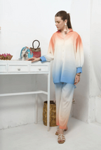 Digital Printed 3 Piece Shamooz Silk Suit – Shirt, Trouser & Dupatta (Unstitched)