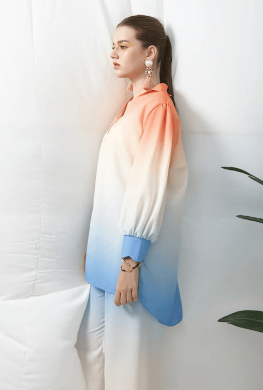 Digital Printed 3 Piece Shamooz Silk Suit – Shirt, Trouser & Dupatta (Unstitched)