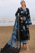 Women Unstitched— Digital Linen 3-Piece & cutwork embroidery