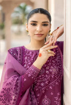 Women unstiched-3PC Embroidered Lawn Suit